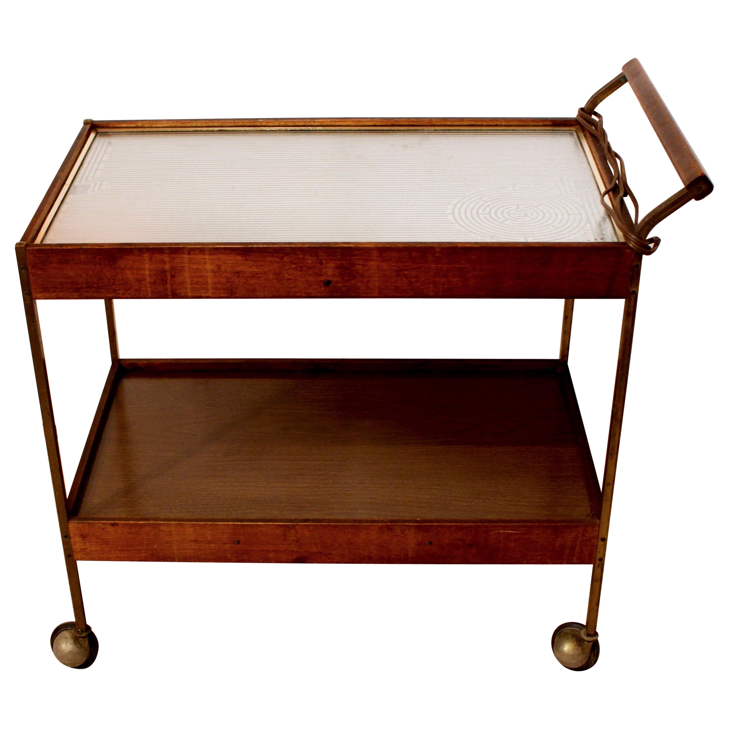 Circa 1950s-60s Salton "Hot Tray" Serving Trolley, American