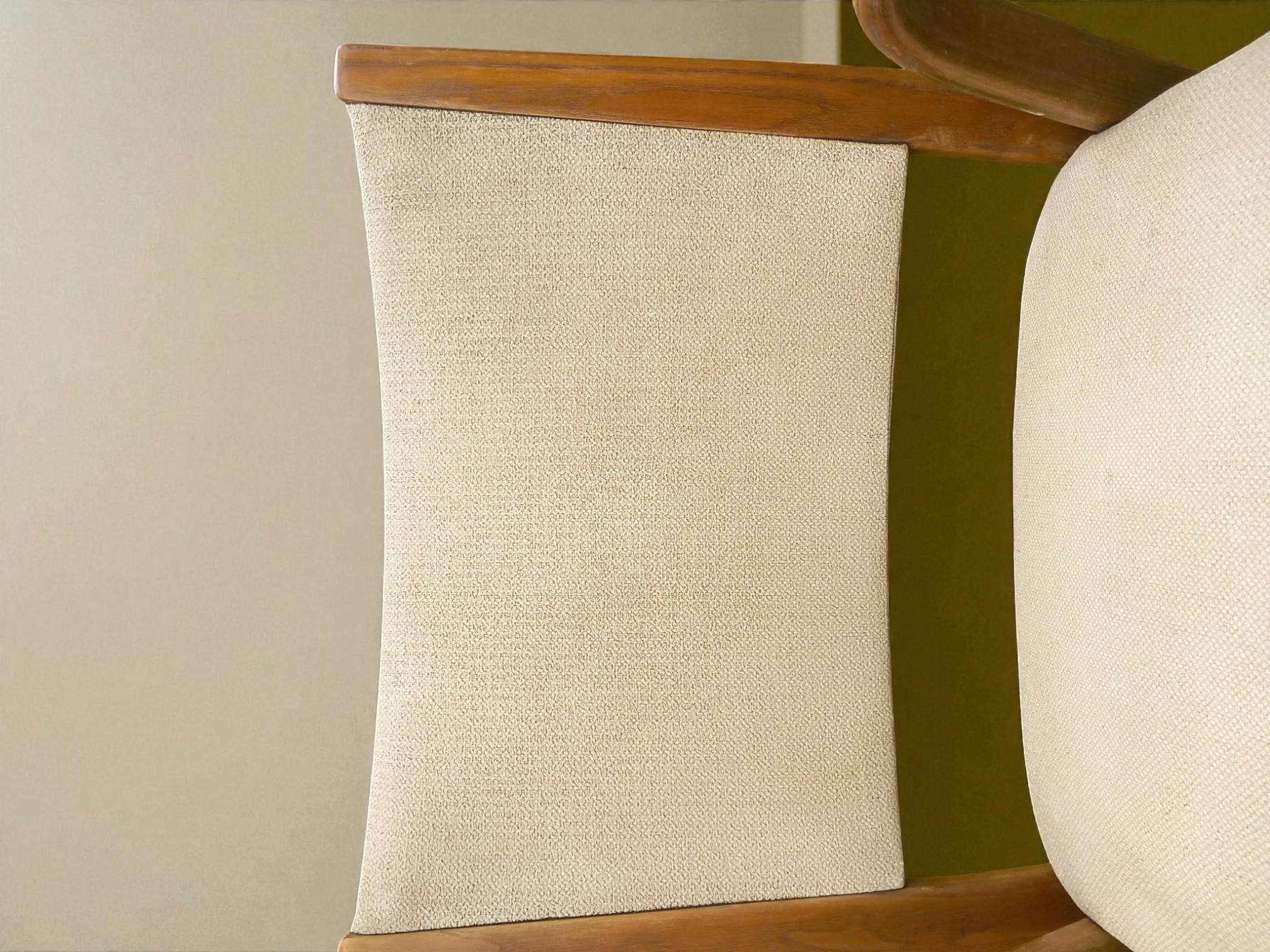 Circa 1950s  Attributed to Bow-Wood, Villeneuve-St-Georges  Bentwood & Upholst For Sale 4