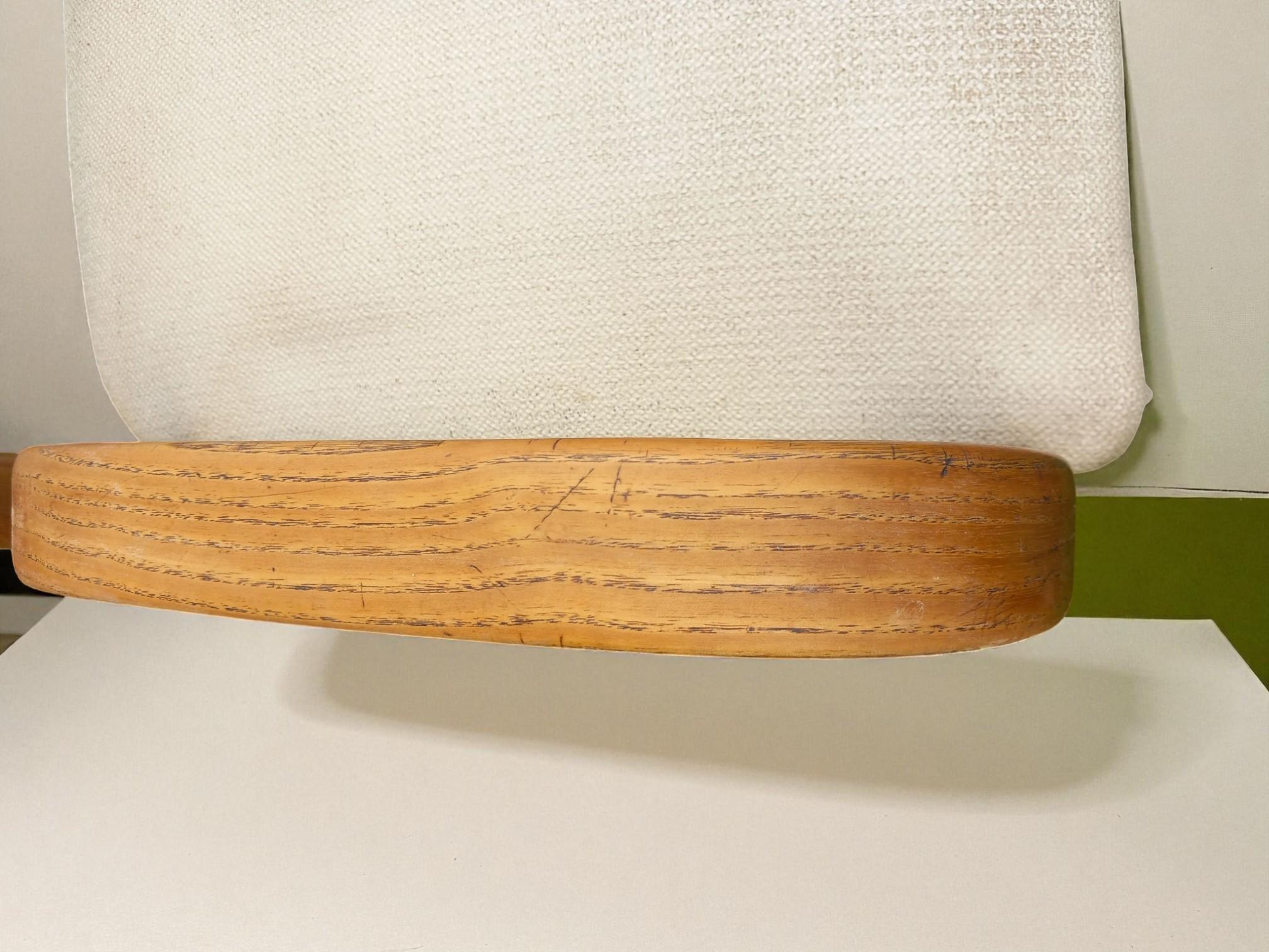 Circa 1950s  Attributed to Bow-Wood, Villeneuve-St-Georges  Bentwood & Upholst For Sale 6