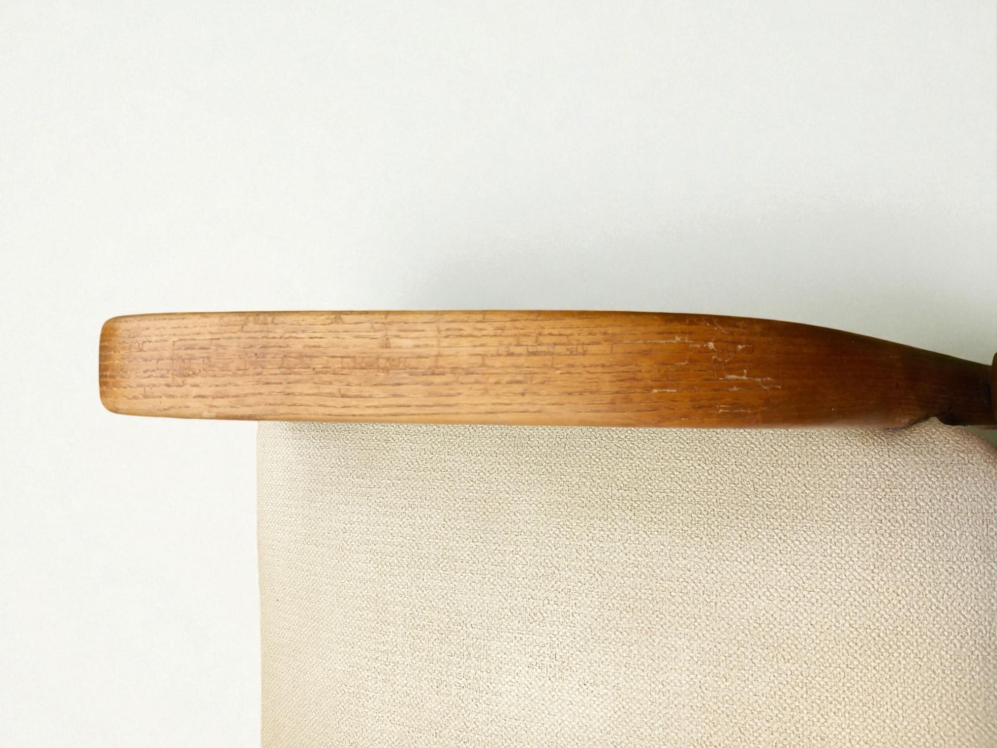 Circa 1950s  Attributed to Bow-Wood, Villeneuve-St-Georges  Bentwood & Upholst For Sale 7