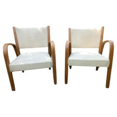 Alrededor de 1950  Atribuido a Bow-Wood, Villeneuve-St-Georges  Madera curvada y tapizados