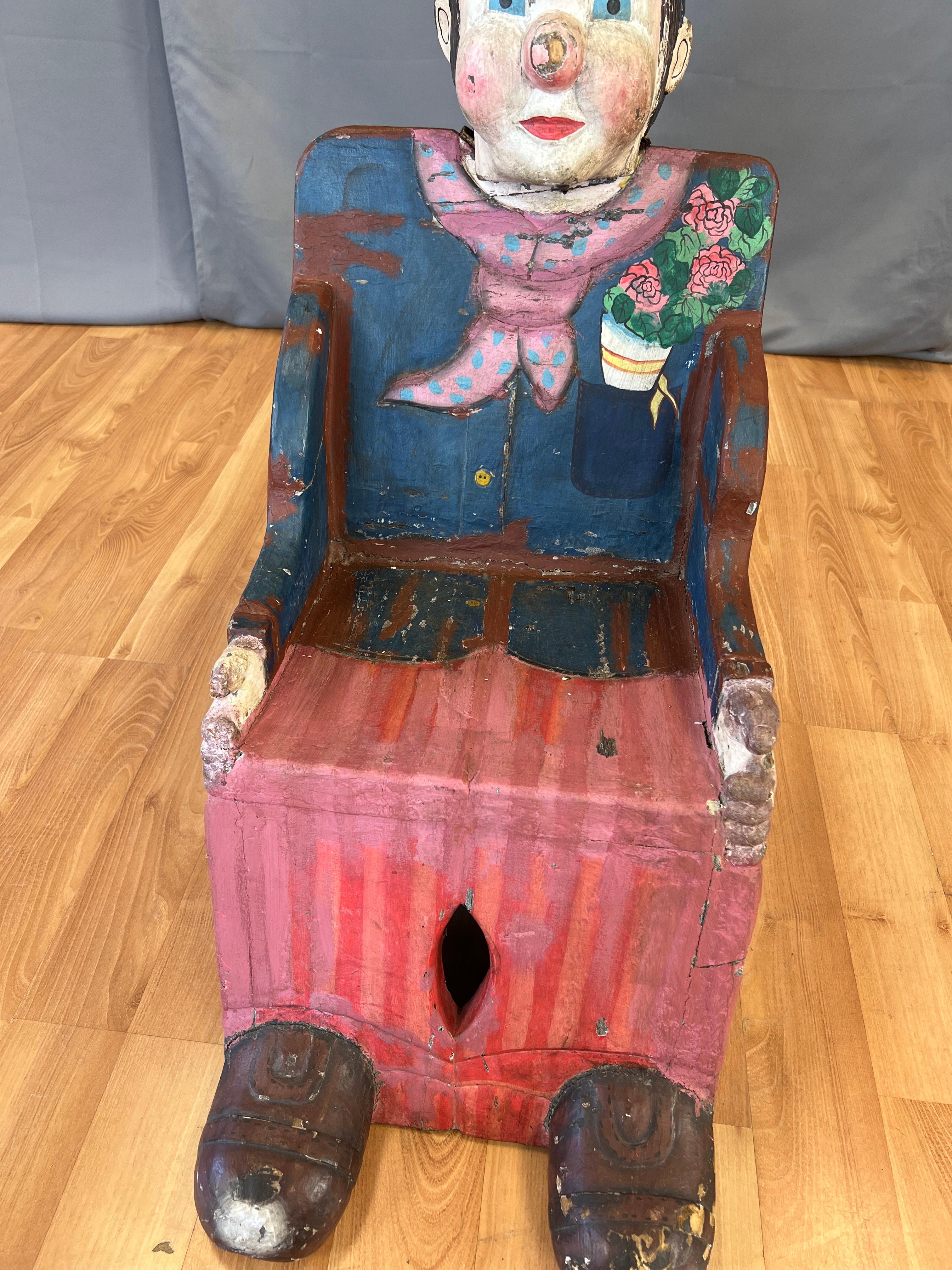 Circa 1950s French Childs Carnival/Circus Prop Chair For Sale 11