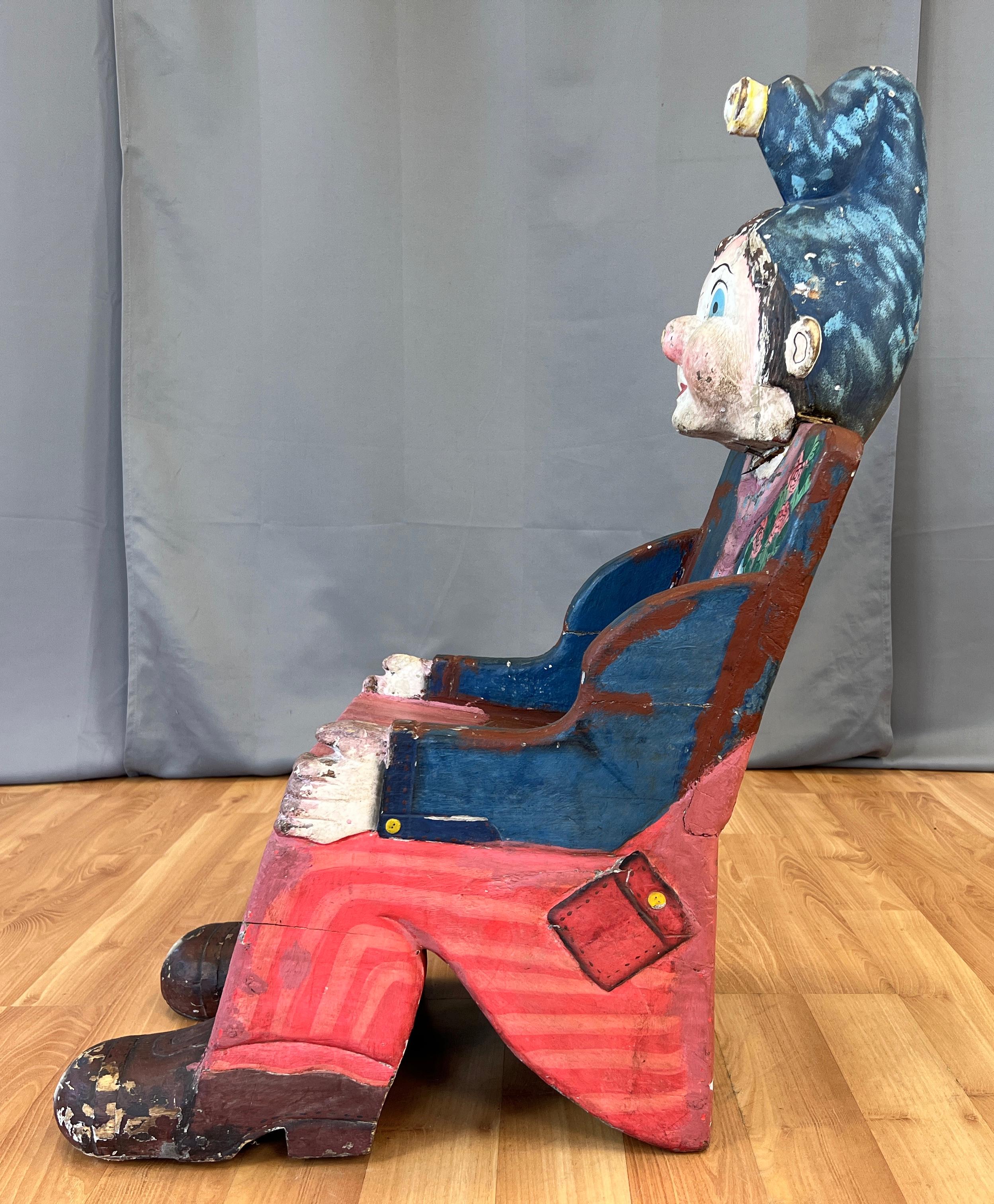 Circa 1950s French Childs Carnival/Circus Prop Chair For Sale 1