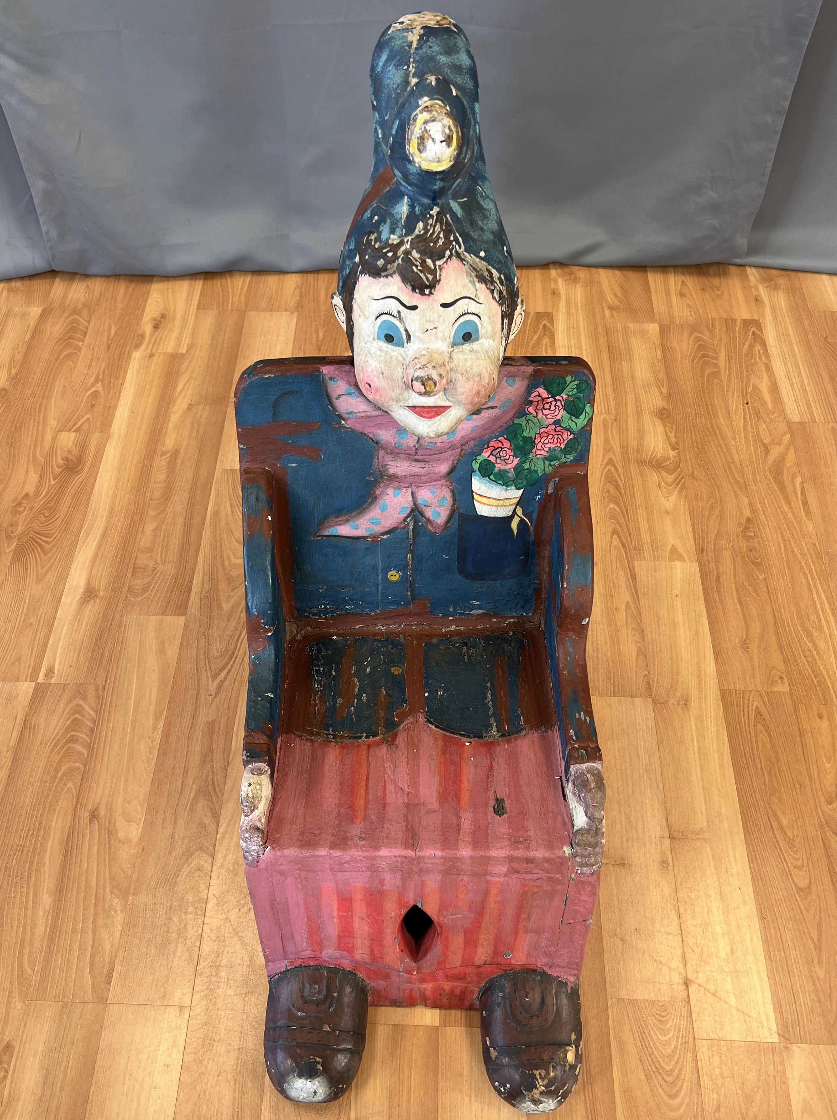 Circa 1950s French Childs Carnival/Circus Prop Chair For Sale 3