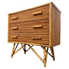 Alrededor de 1950  Diseño francés  Construcción de bambú y ratán