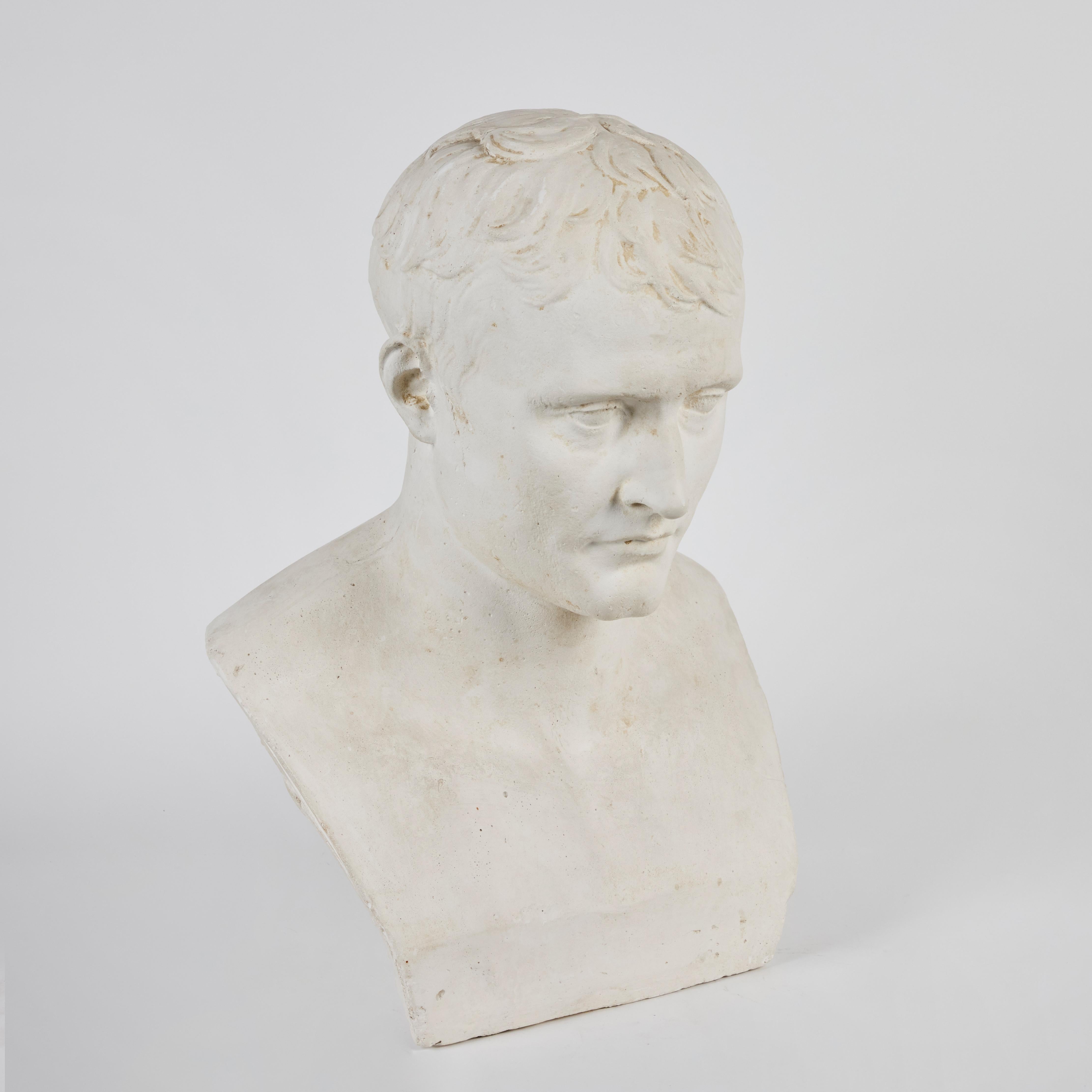 Mid-20th Century Circa 1950's Gesso Bust of Napoleon For Sale