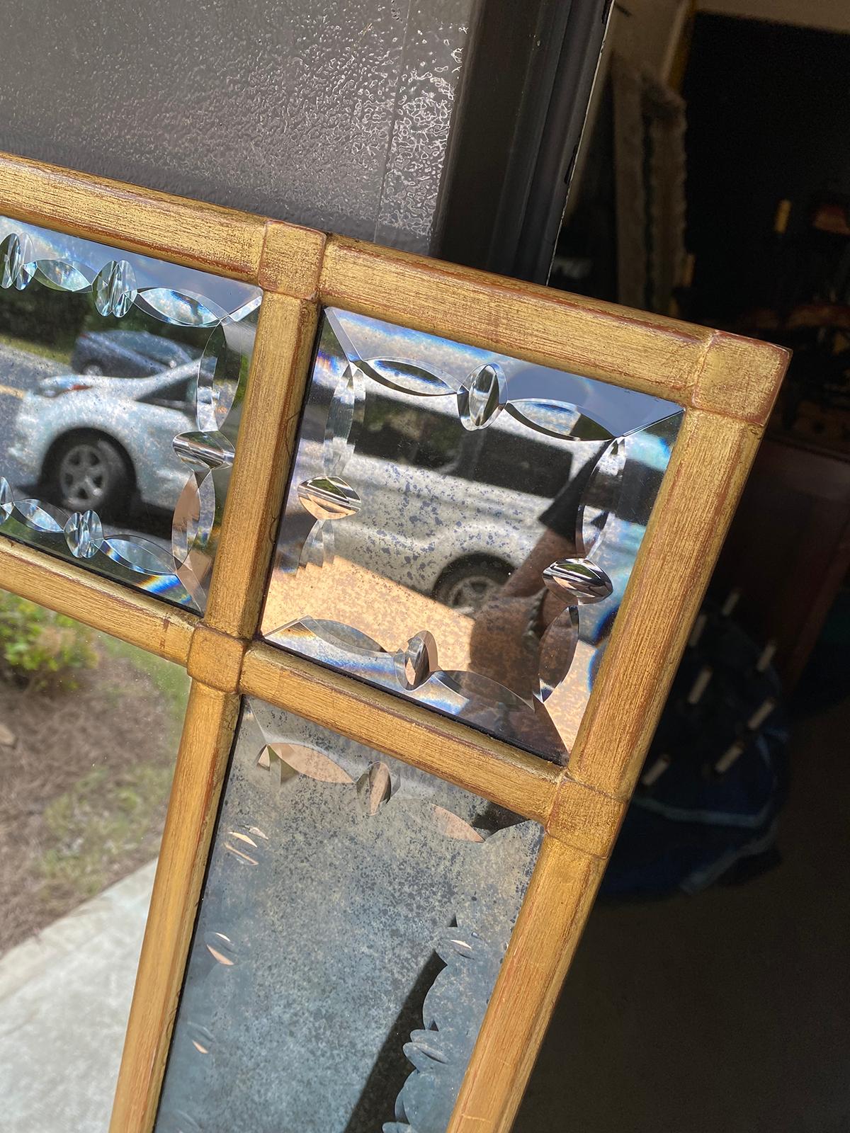 Circa 1950s Giltwood Wall Mirror For Sale 1