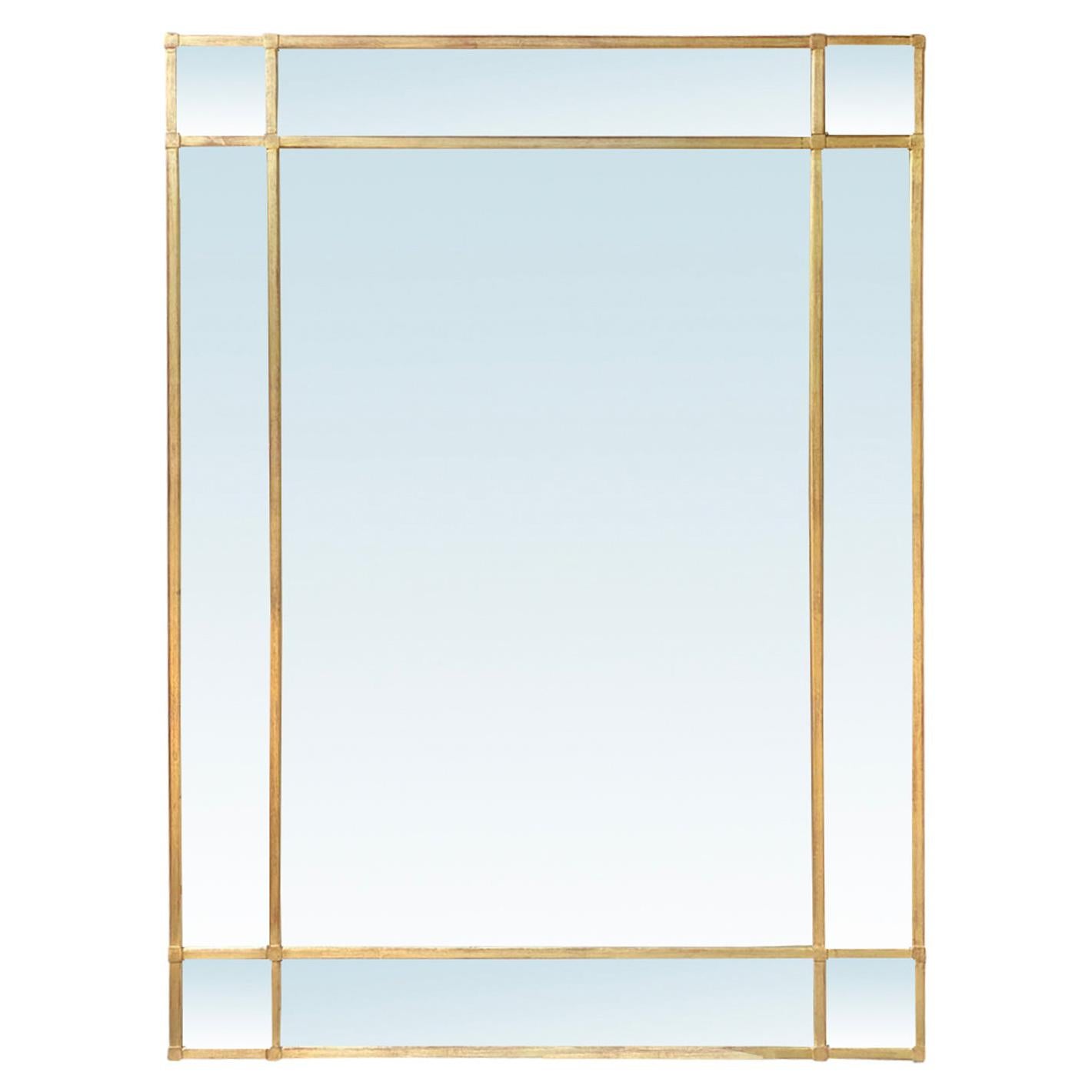 Circa 1950s Giltwood Wall Mirror For Sale