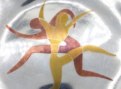 Circa 1950s Mexican Mixed Metals Calling Card Tray