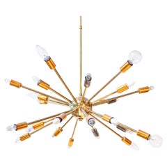 Circa 1950s Rare Sputnik Light Fixture