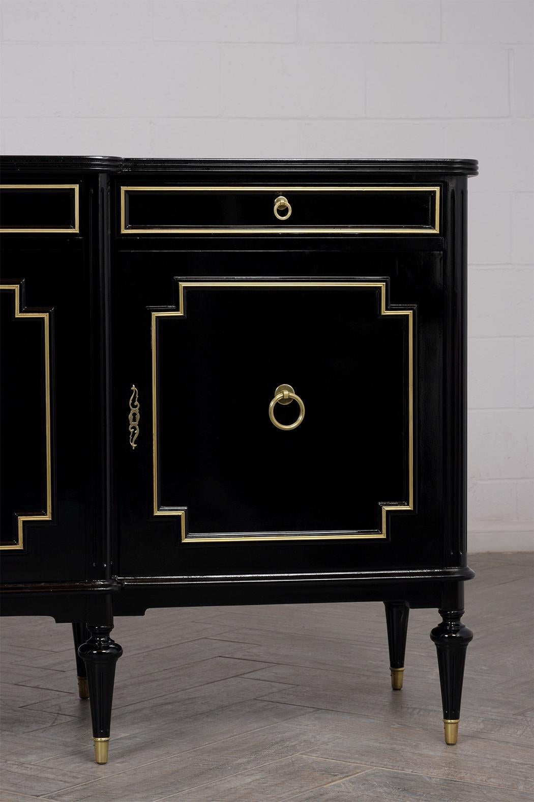 French Regency Style Buffet with Lacquered Finished, circa 1950s