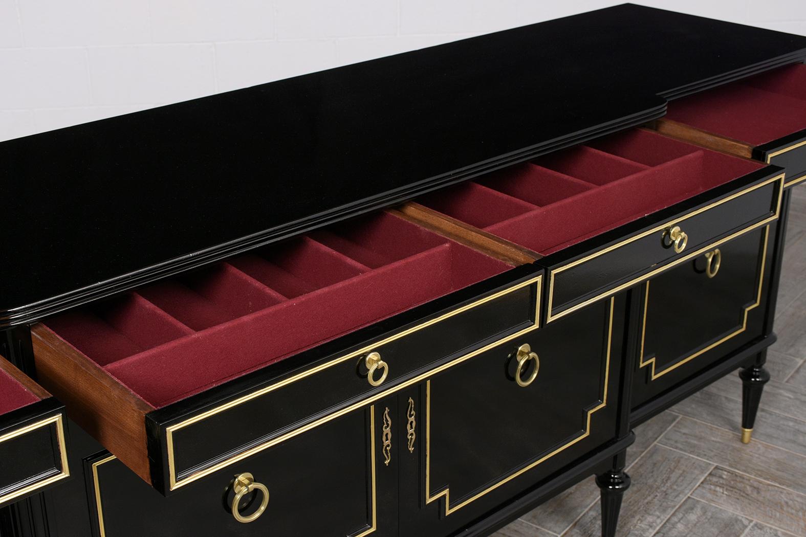 Regency Style Buffet with Lacquered Finished, circa 1950s 1