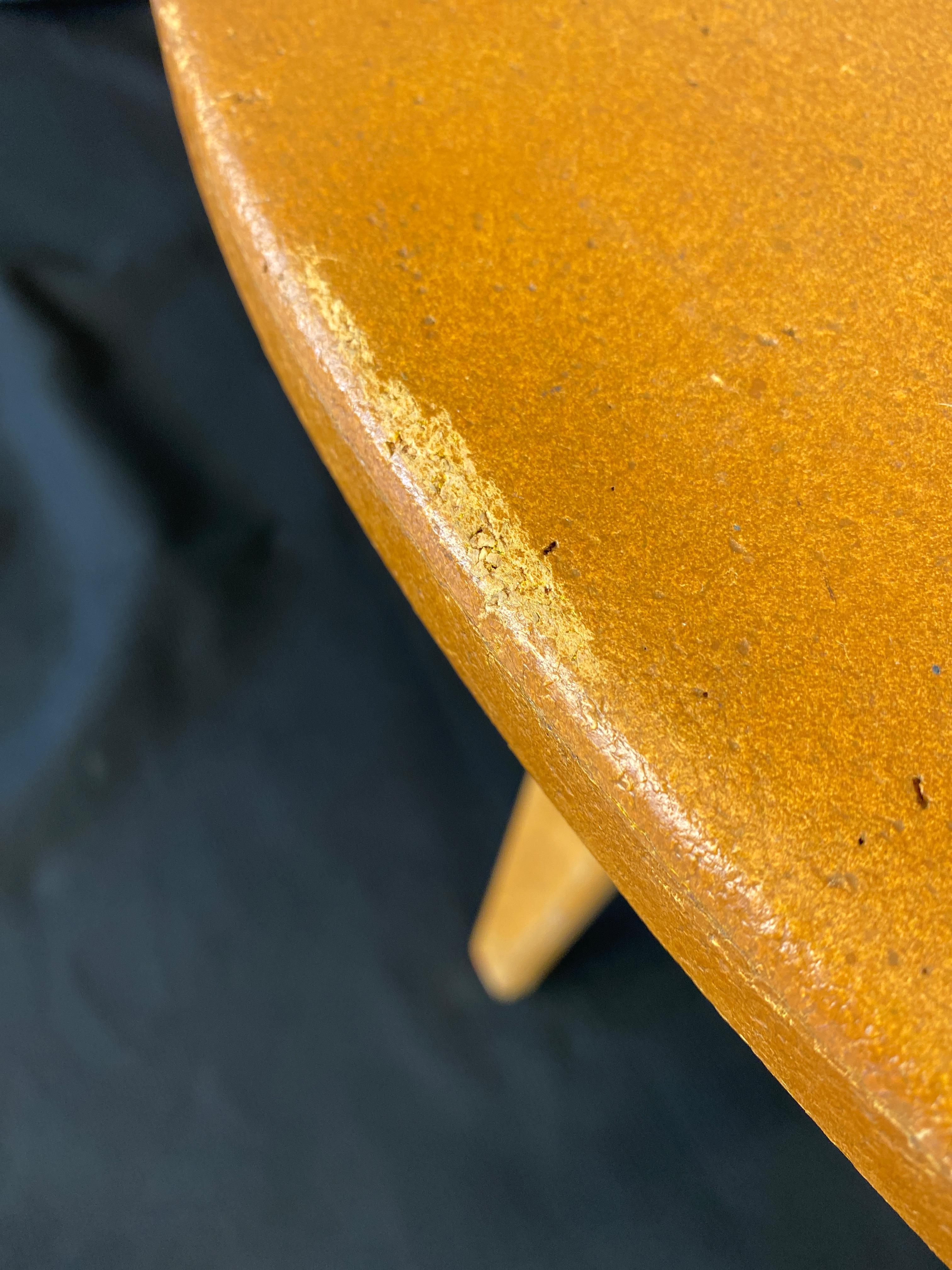 Mid-20th Century Round Thonet Cork Top Coffee Table, circa 1950s