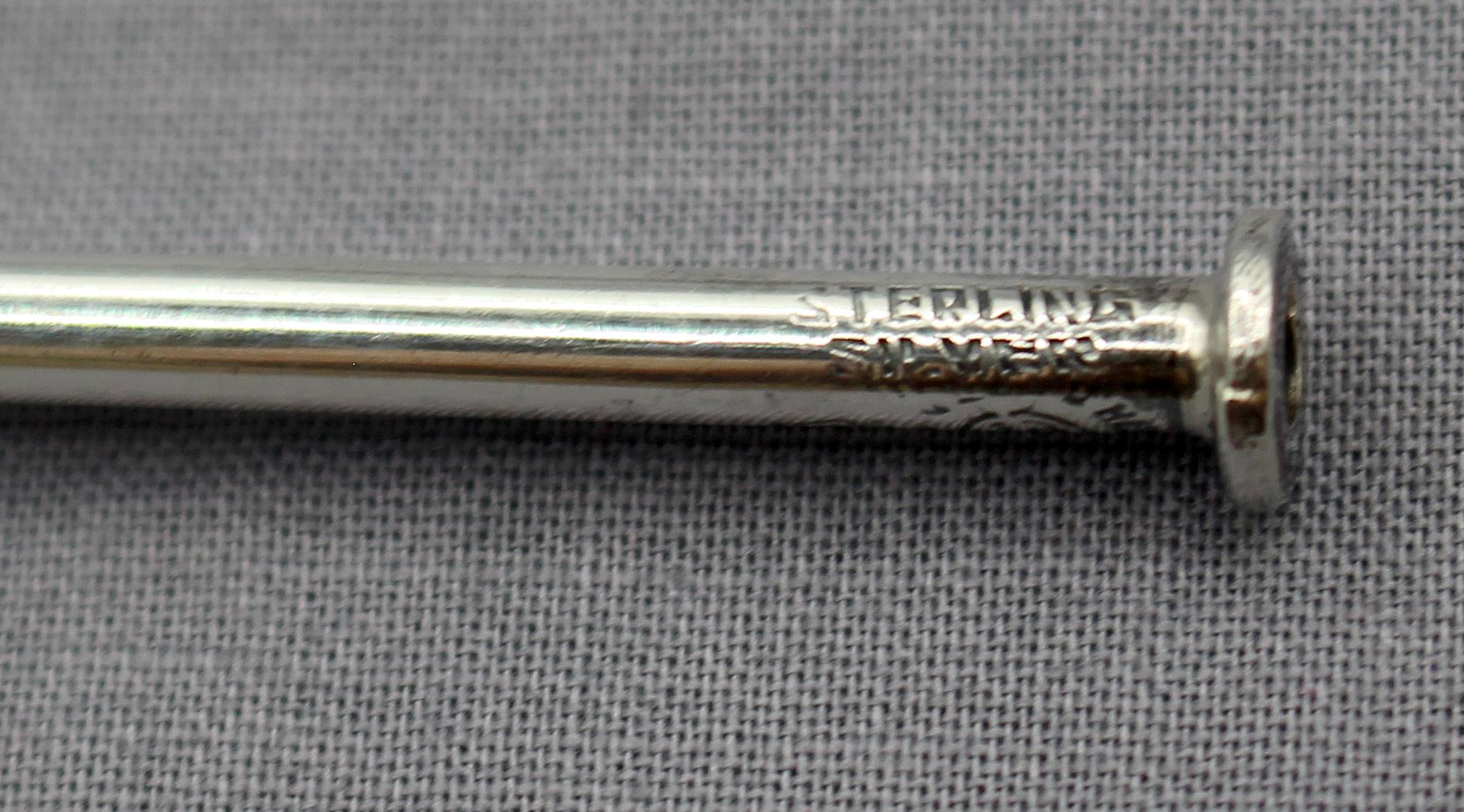 Circa 1950s Set of 7 Sterling Silver Probably Mexican Sipping Spoons 1