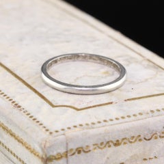 Vintage Estate Platinum Wedding Band, circa 1951