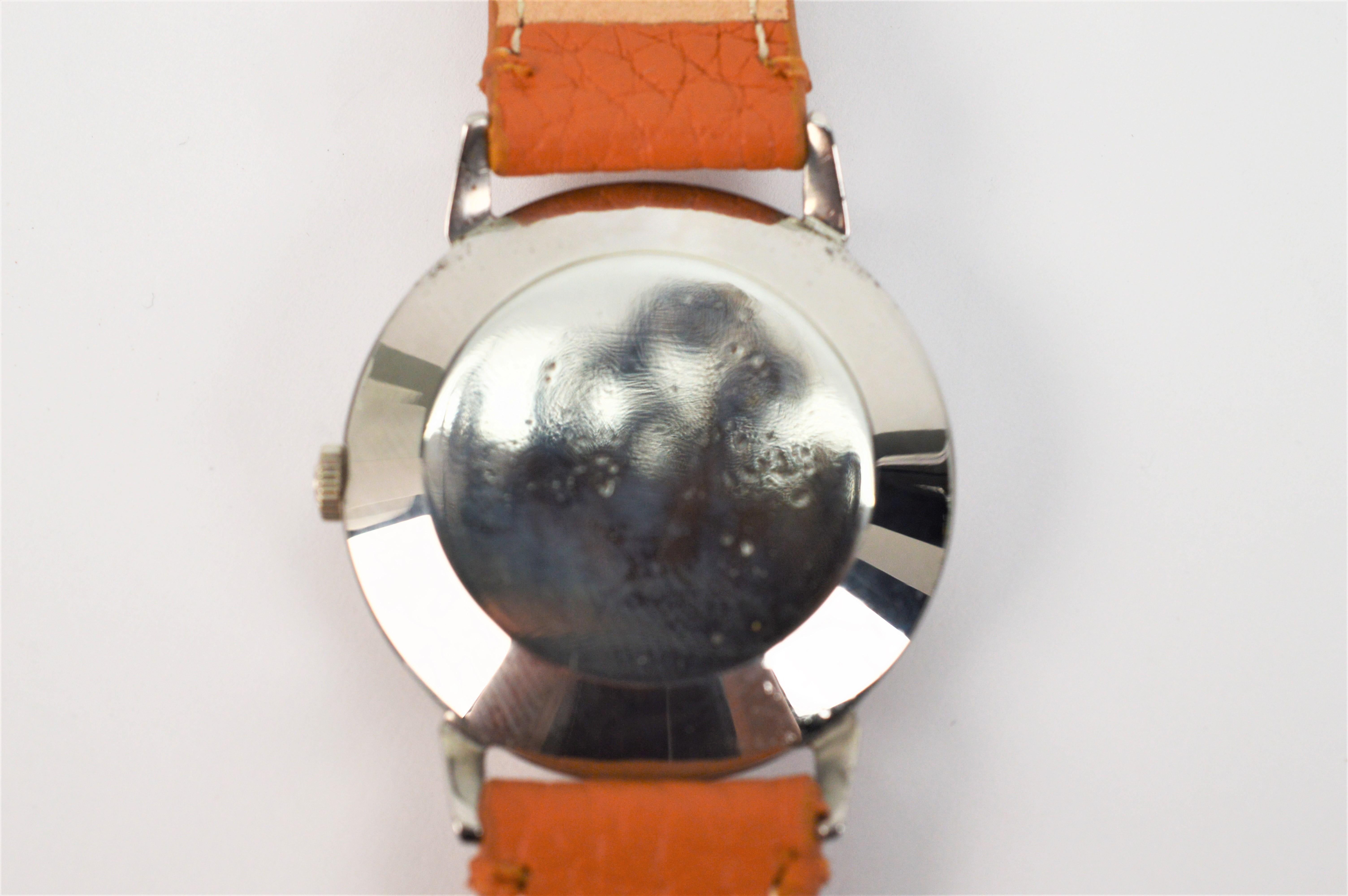 Circa 1952 Omega 342 Steel Automatic Men's Wrist Watch 2