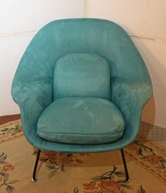 Fauteuil « Womb » et repose-pieds américains d'Eero Saarinen, CIRCA 1960