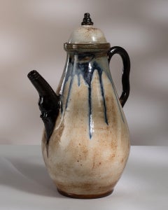 Circa 1960 Ceramic Artistic Ceramic Teapot by Pierre Biron