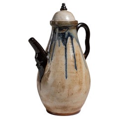 Circa 1960 Ceramic Artistic Ceramic Teapot by Pierre Biron