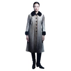 "My Little Pony" Circa 1960 French Vintage Silver Grey Horse and Goat Fur Coat