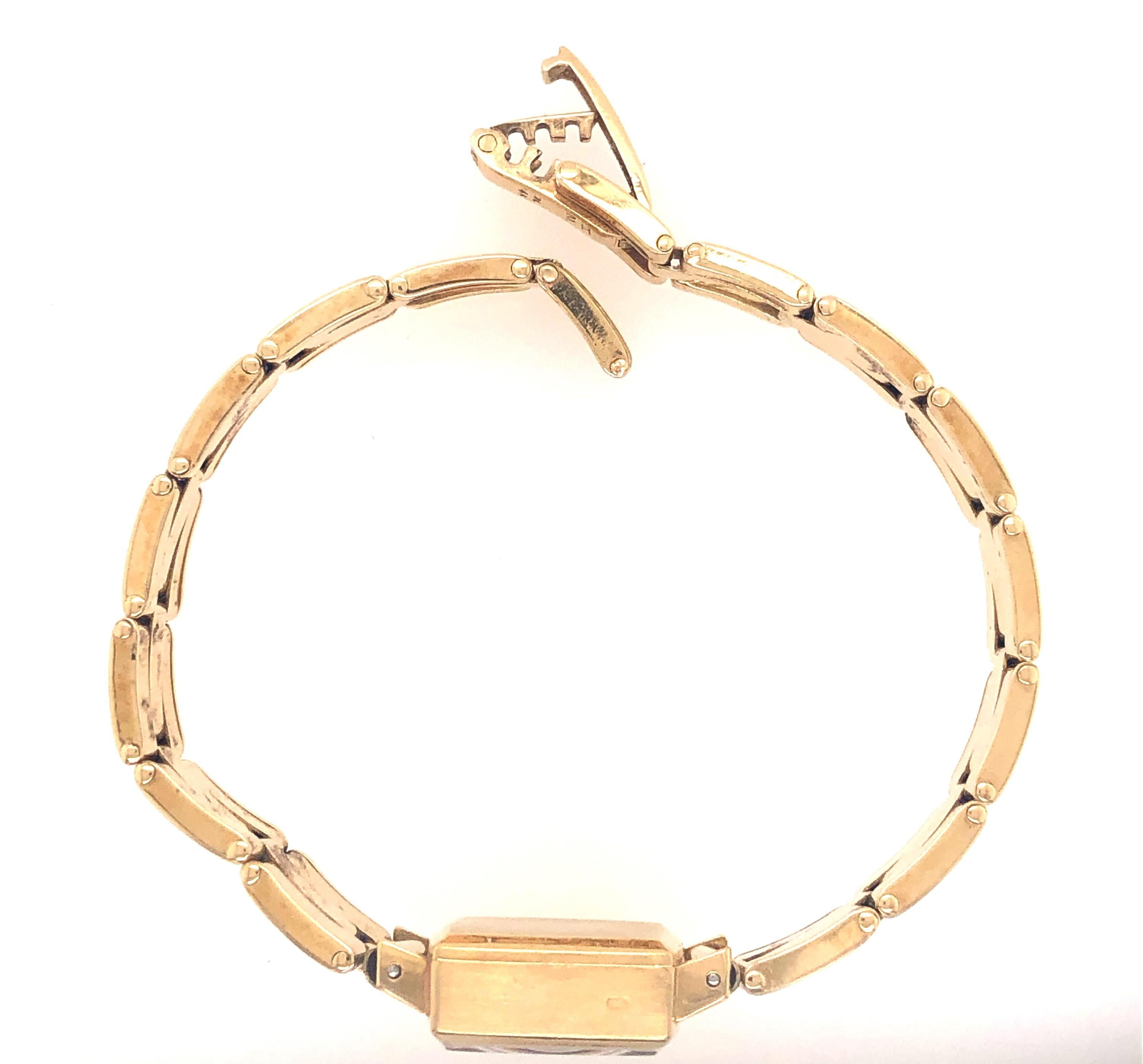 Women's Ladies Yellow Gold Rolex Bracelet Watch, circa 1960