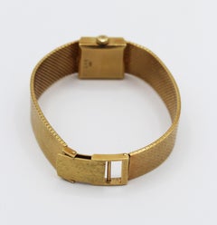Circa 1960s 18k Gold Carl F. Bucherer Mechanical Watch and Band