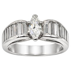 Circa 1960s 3 Carat Oscar Heyman Platinum Diamond Bridal Ring Circa 1960s 3 Carat Oscar Heyman Platinum Diamond Bridal Ring
