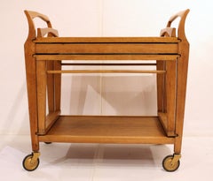 Circa 1960s-70s Mid Century Modern Teak Coffee Trolley