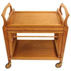 Circa 1960s-70s Mid Century Modern Teak Coffee Trolley