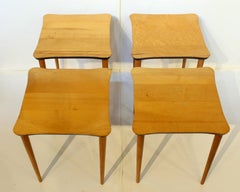 Circa 1960s-70s Set of 4 Stacking Tables