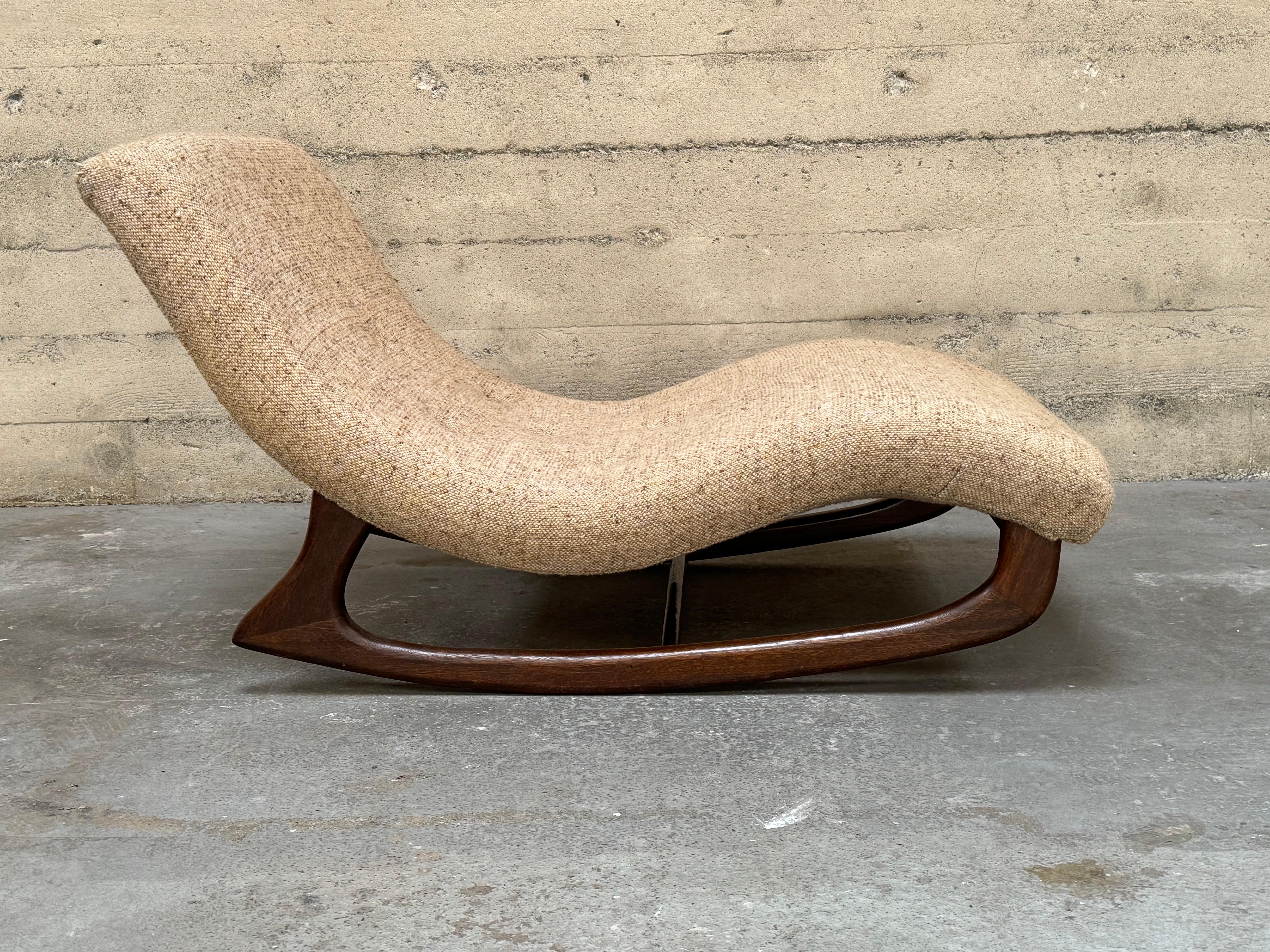 Circa 1960s Adrian Pearsall Rocking Wave Chaise Lounge #2  4