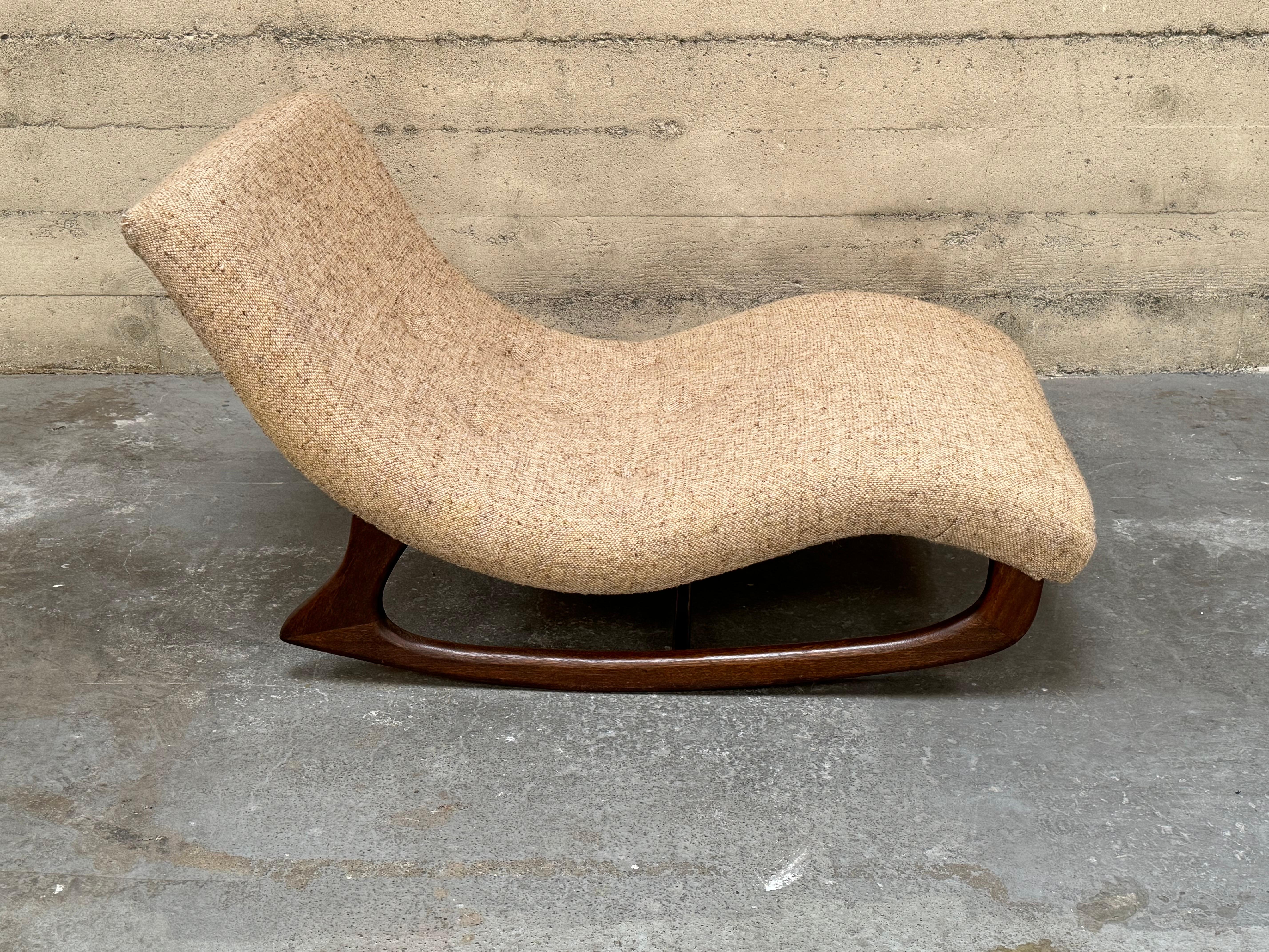 Circa 1960s Adrian Pearsall Rocking Wave Chaise Lounge #2  5