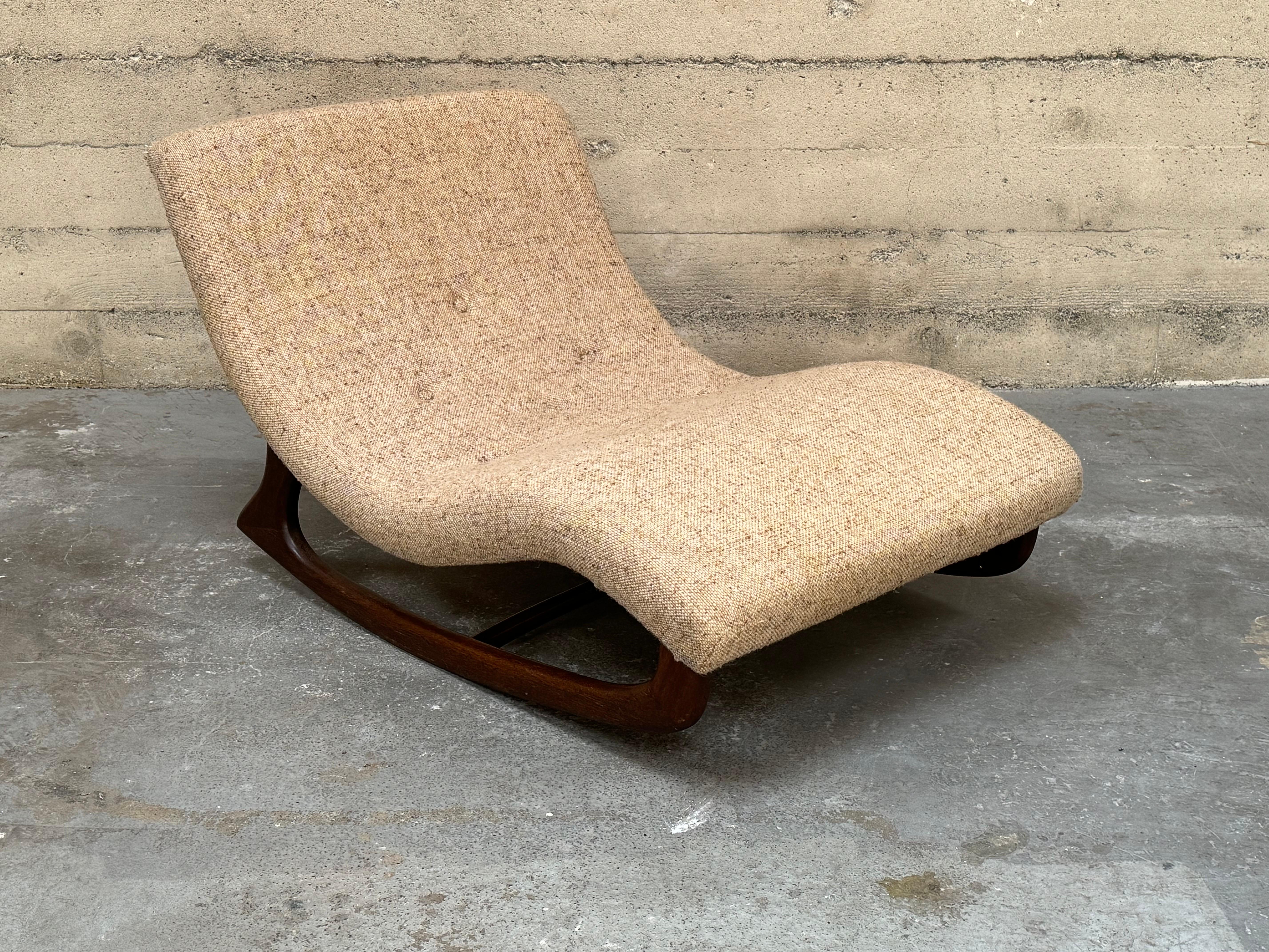 Circa 1960s Adrian Pearsall Rocking Wave Chaise Lounge #2  6