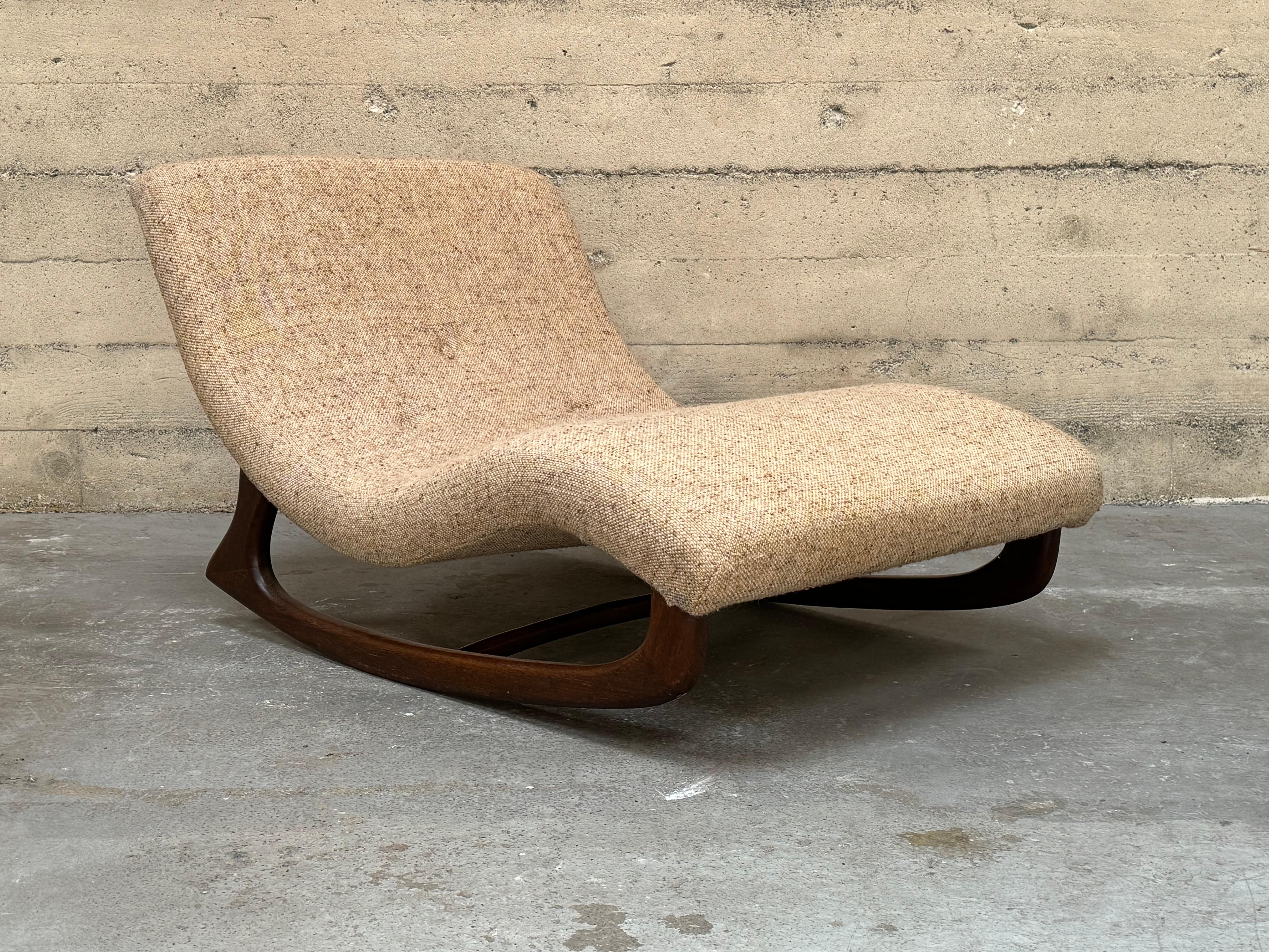 Circa 1960s Adrian Pearsall Rocking Wave Chaise Lounge #2  8