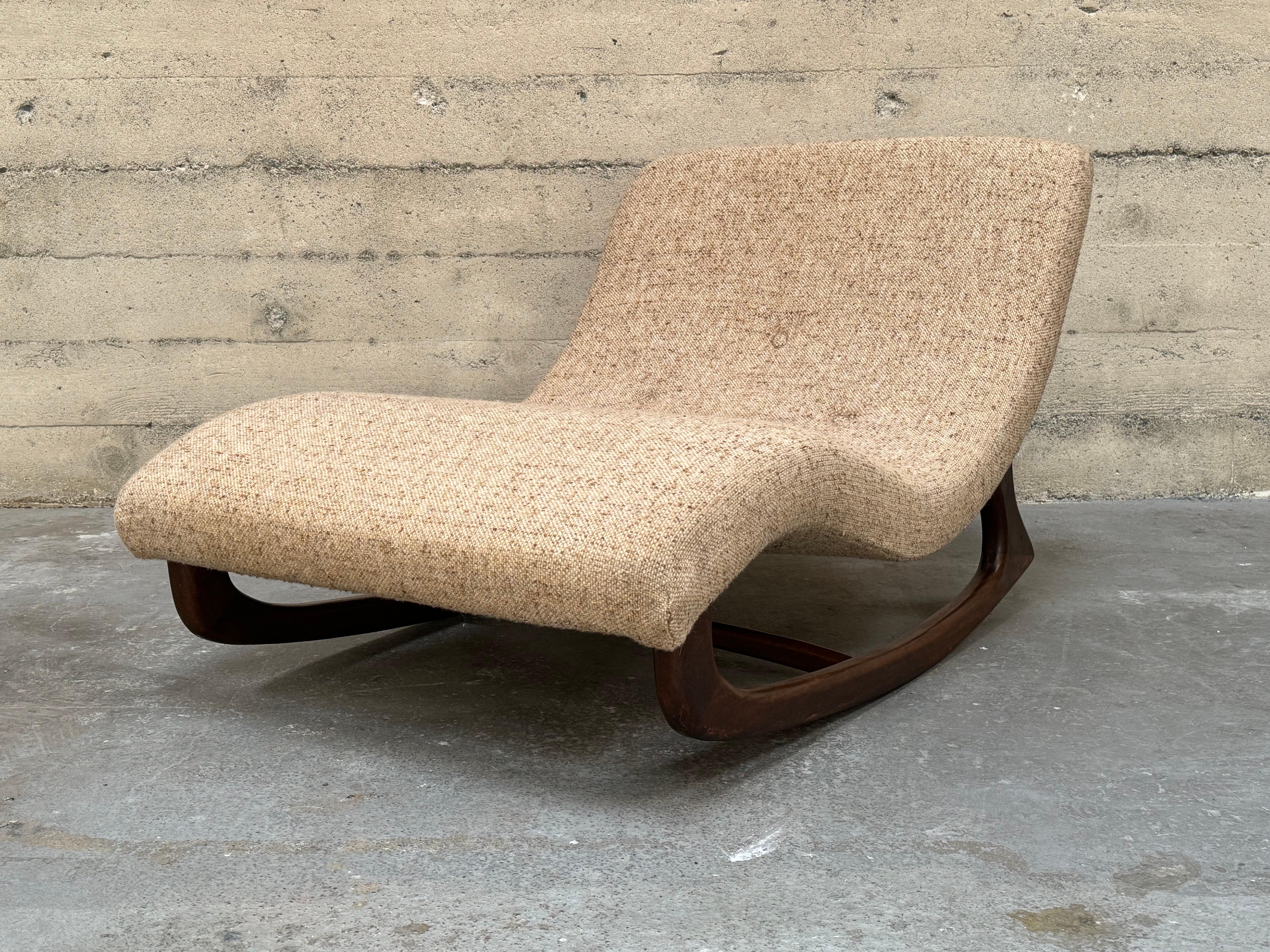 American Circa 1960s Adrian Pearsall Rocking Wave Chaise Lounge #2 