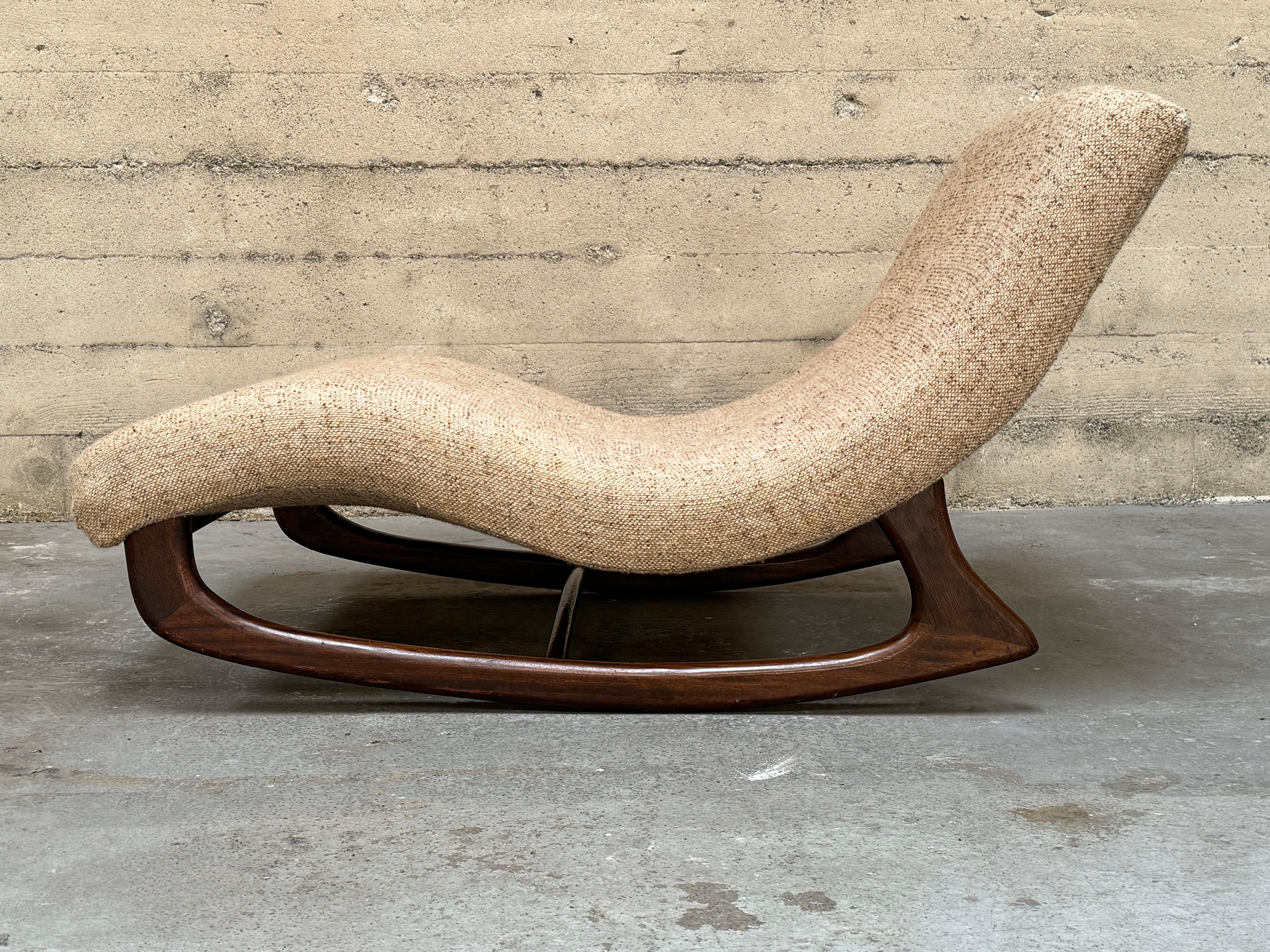 Mid-20th Century Circa 1960s Adrian Pearsall Rocking Wave Chaise Lounge #2 