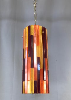 Moe Light "Fiesta" Cylinder Swag Lamp, circa 1960s