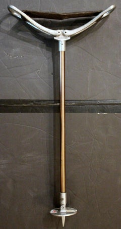 Circa 1960s English Sporting Event or Hunting Walking Stick With Folding Seat