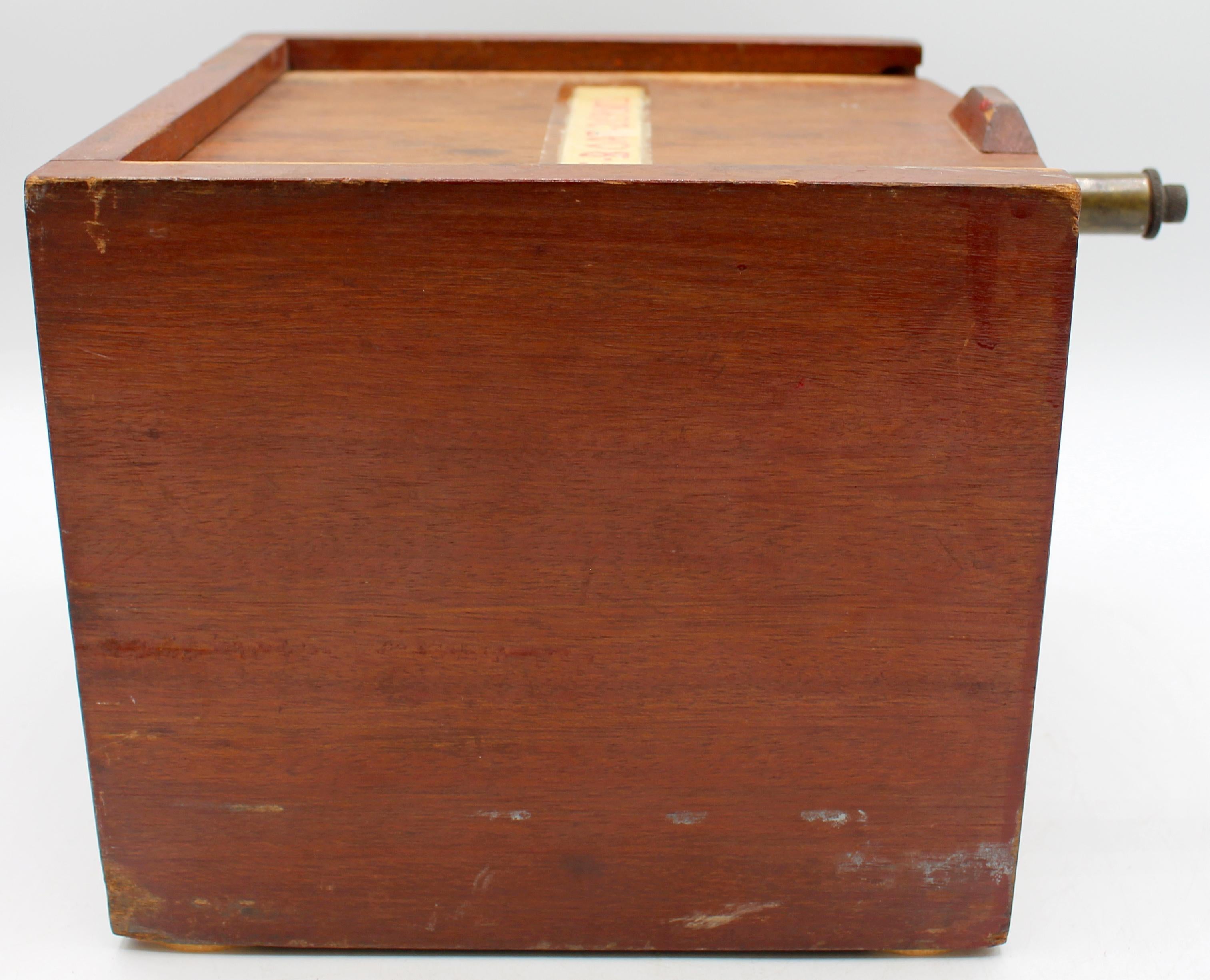 Brass Circa 1960s German & French Navis-Plath Binnacle in Case for a Life Boat For Sale