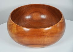 Große, handgefertigte Holzschale von Blair Koa aus Hawaii, ca. 1960er Jahre