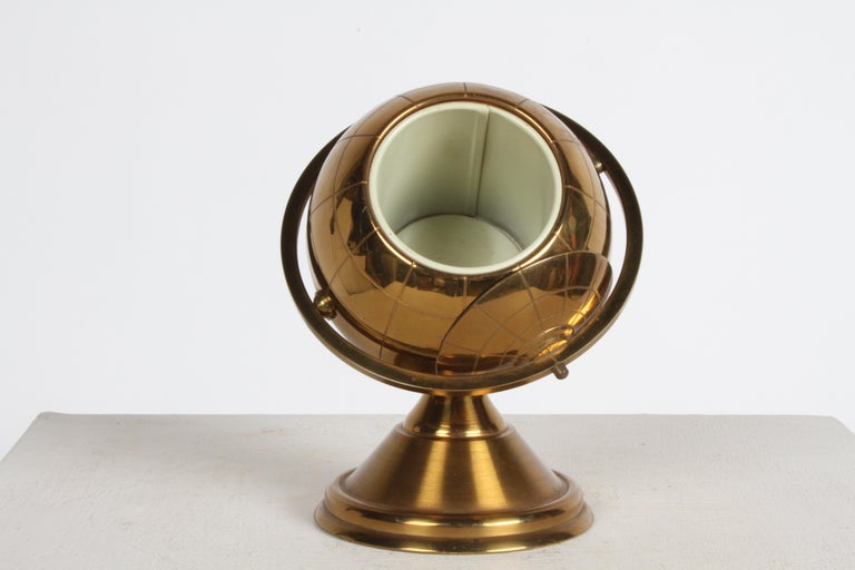 modern cigarette holder Circa 1960s Mid-Century Modern Brass Sputnik Globe - Opens to Cigarette  Holder at 1stDibs