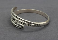 Circa 1960s Norwegian Sterling Silver "Saga" Bangle Bracelet by David Andersen