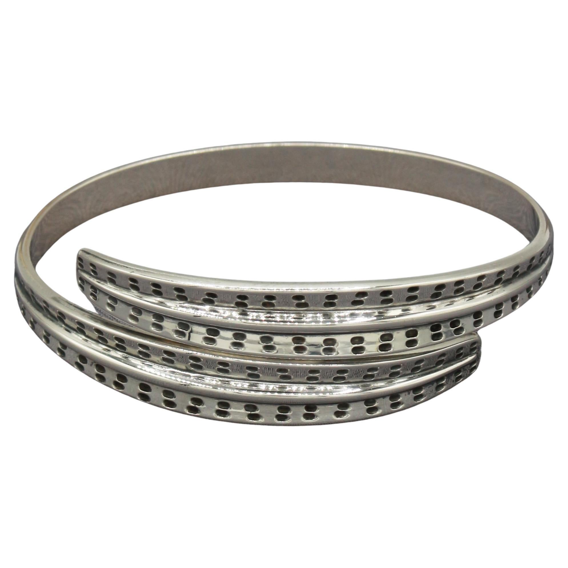 Bracciale "Saga" in argento norvegese degli anni 
60 circa di David Andersen in vendita