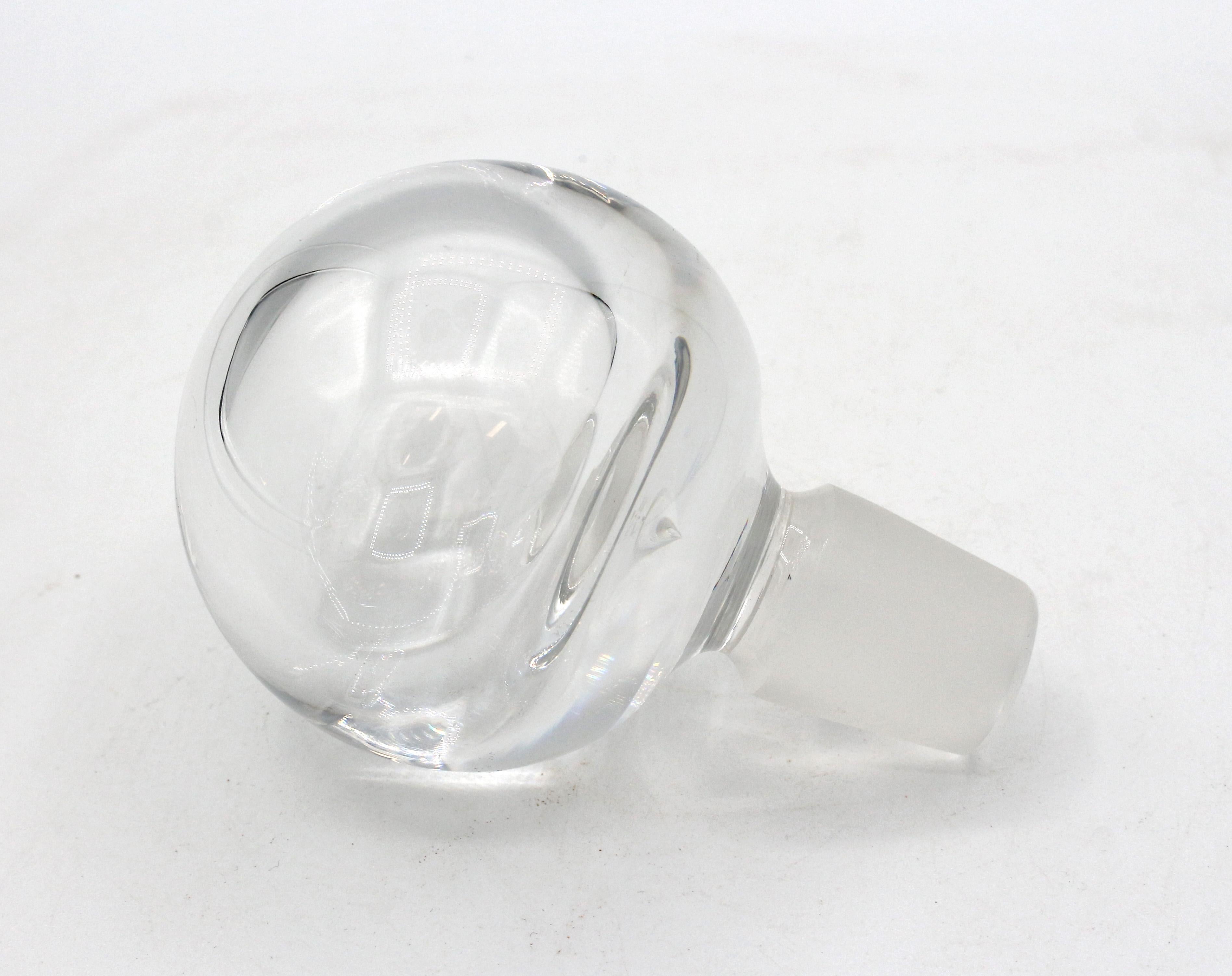 Circa 1960s Orrefors Glass Ship Decanter 1