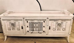 Paint Decorated Fornasetti Style Sideboard or Cabinet, circa 1960s