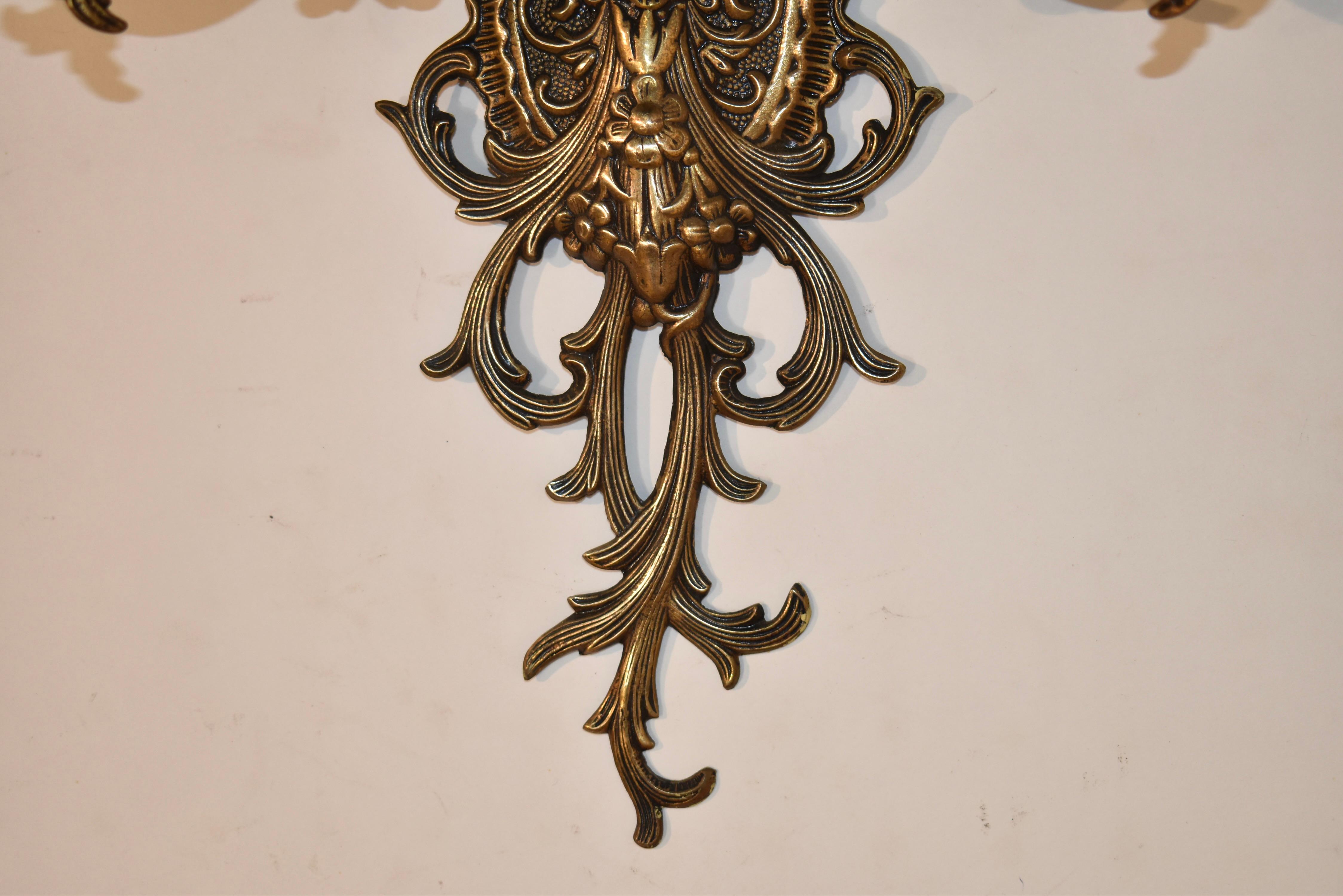 Paire d'appliques murales en Halcolite, circa 1960 Bon état - En vente à High Point, NC
