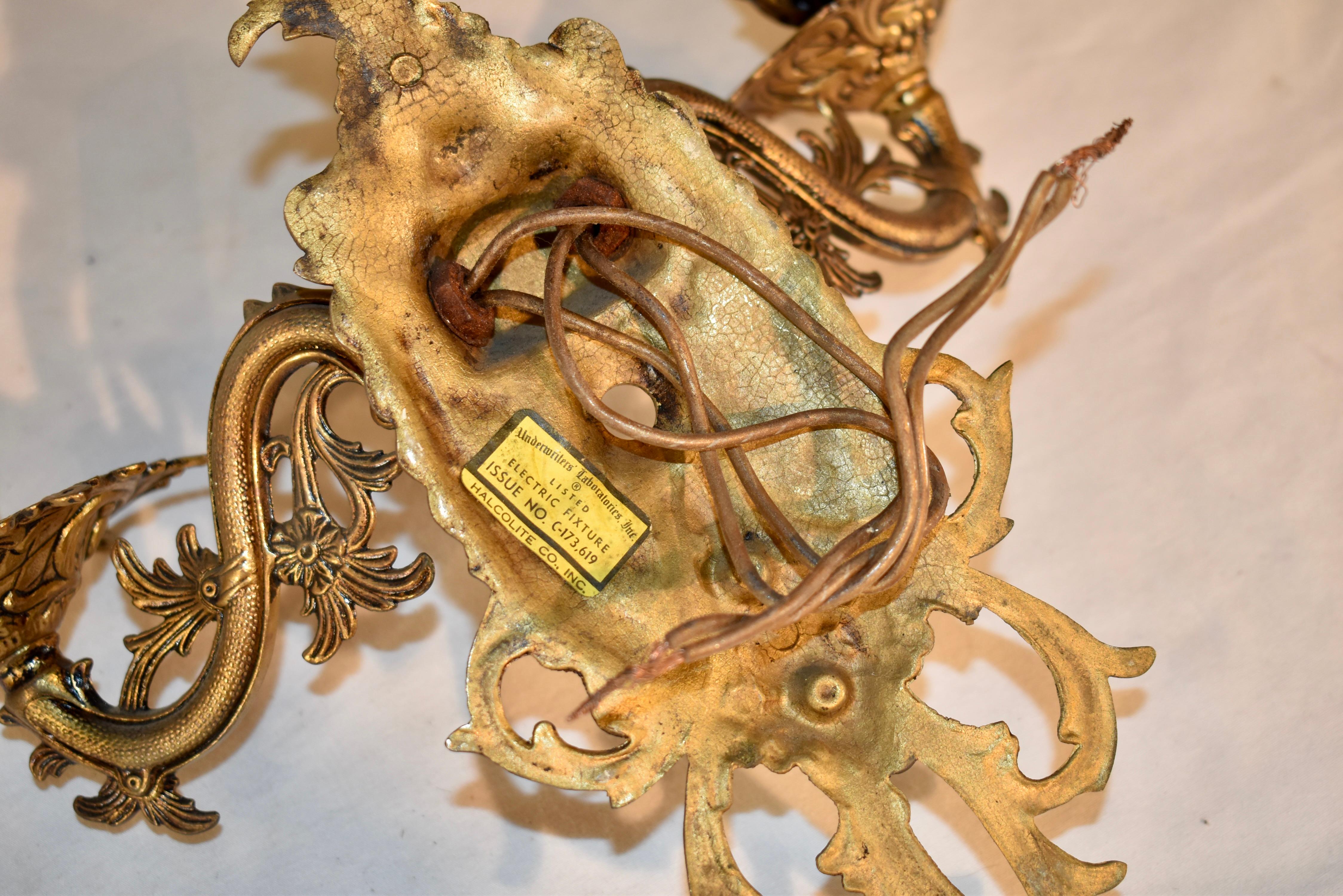 Paire d'appliques murales en Halcolite, circa 1960 en vente 3