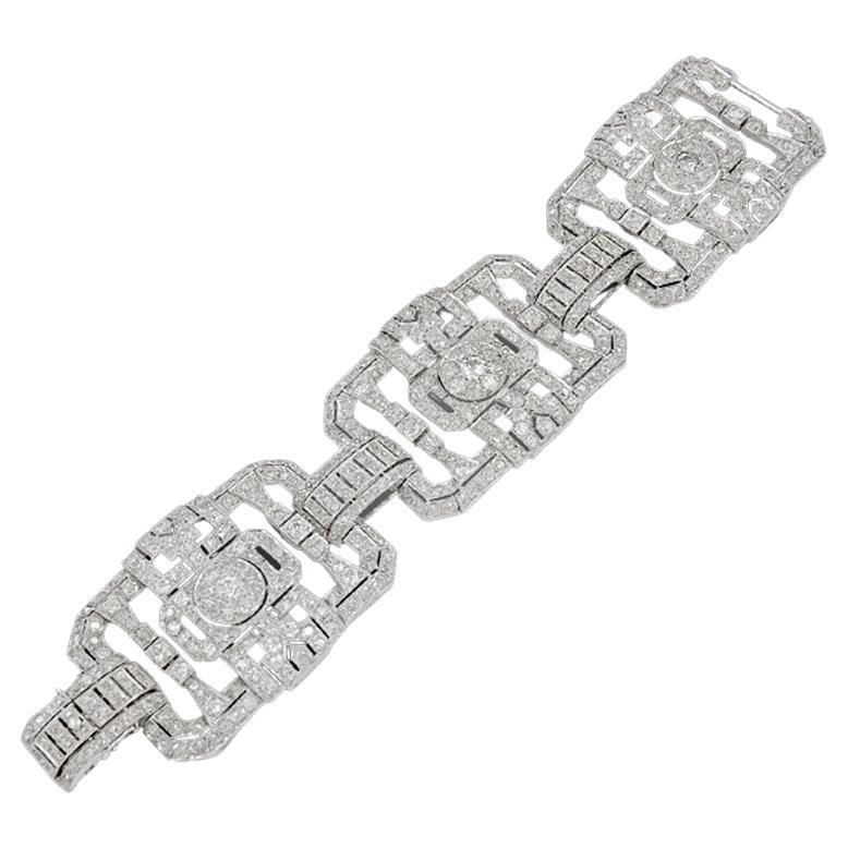 Platinum Diamond Bracelet, circa 1960s