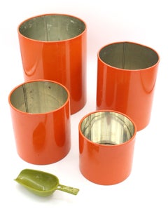 Set di 4 barattoli di latta con coperchio di Copco, circa anni '60