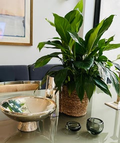 Circa 1960s Two Holmegaard Per Lütken Smoked Green Glass Bowls No 15739 100002